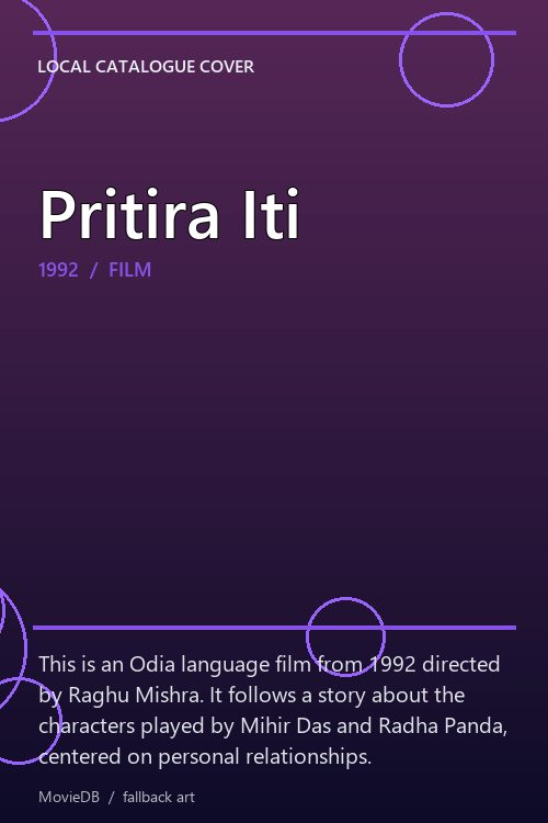 Pritira Iti poster