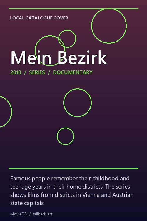 Mein Bezirk poster