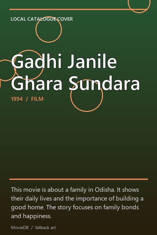 Gadhi Janile Ghara Sundara poster