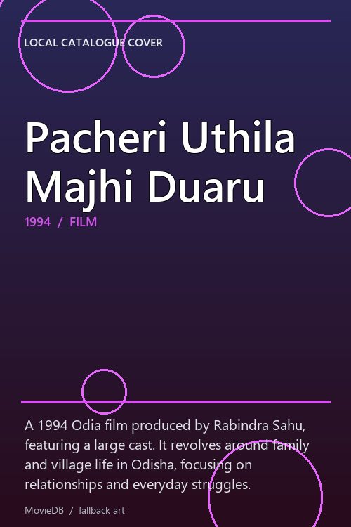 Pacheri Uthila Majhi Duaru poster