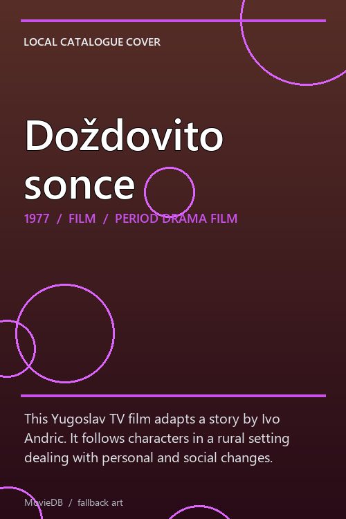Doždovito sonce poster