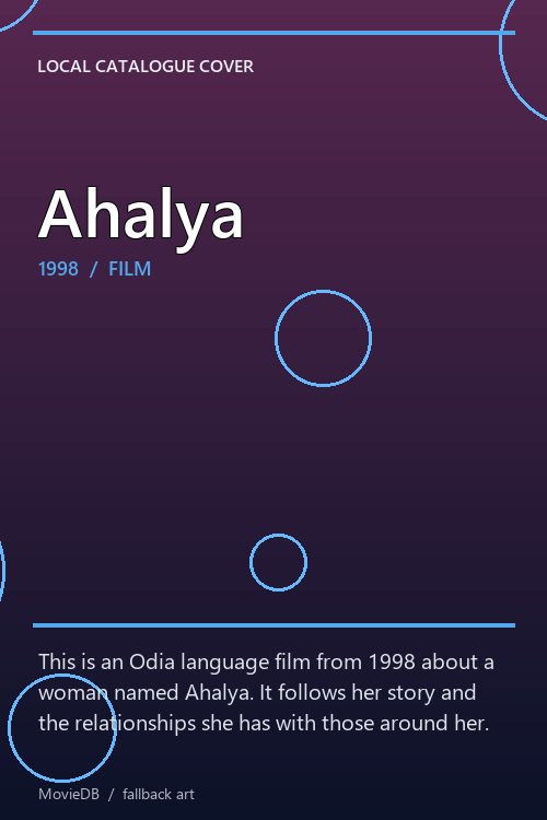 Ahalya poster