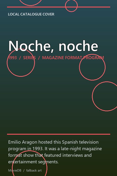 Noche, noche poster