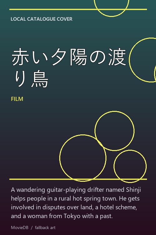 赤い夕陽の渡り鳥 poster
