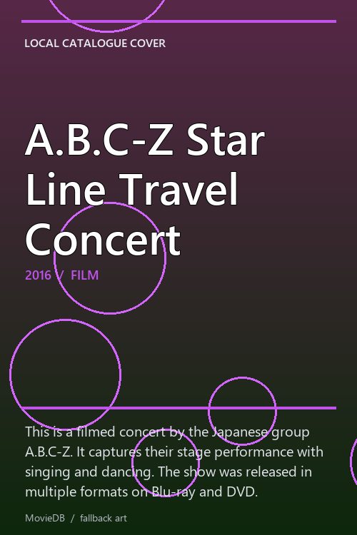 A.B.C-Z Star Line Travel Concert poster