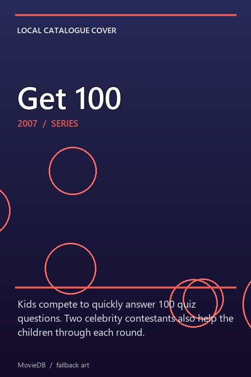 Get 100 poster