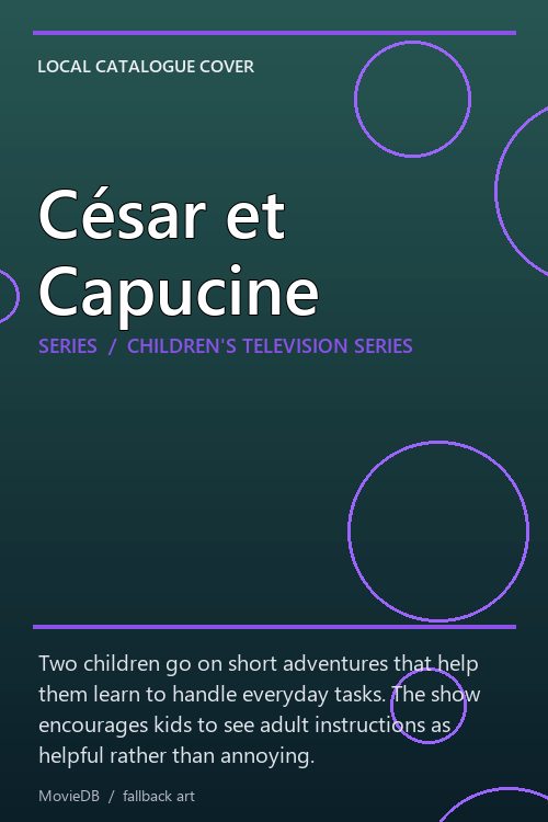 César et Capucine poster