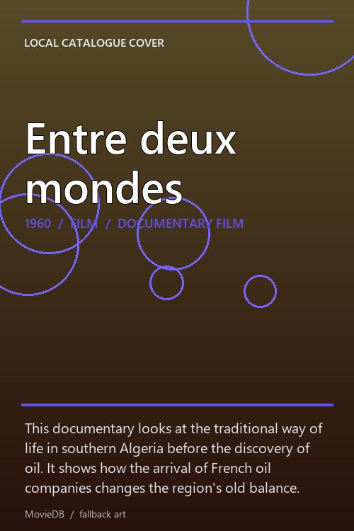 Entre deux mondes poster