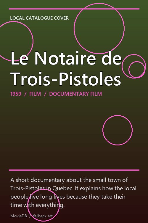 Le Notaire de Trois-Pistoles poster