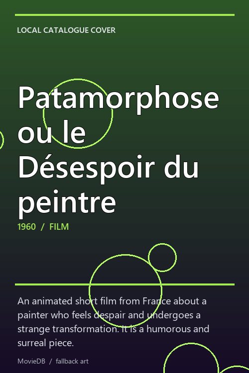 Patamorphose ou le Désespoir du peintre poster