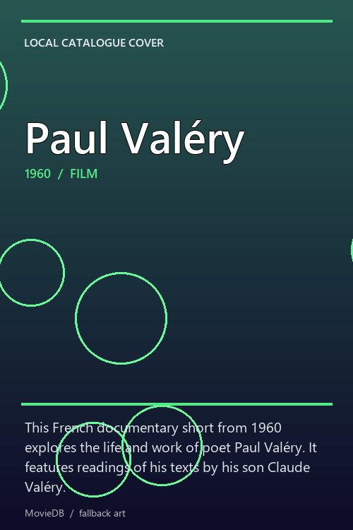 Paul Valéry poster