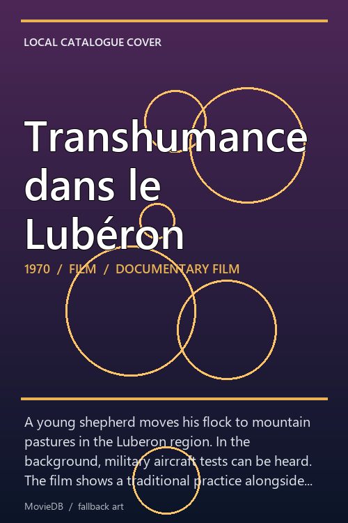 Transhumance dans le Lubéron poster