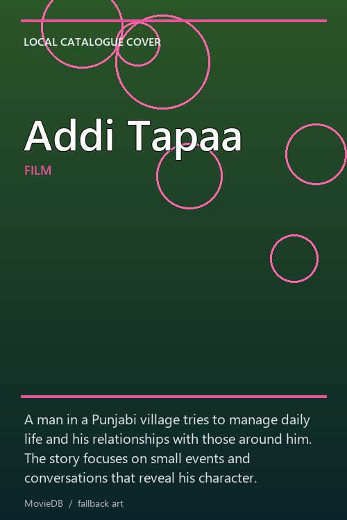 Addi Tapaa poster
