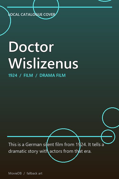 Doctor Wislizenus poster