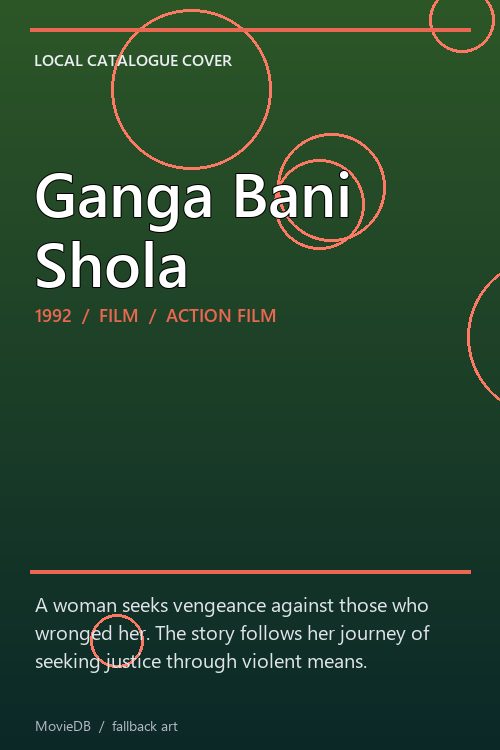 Ganga Bani Shola poster