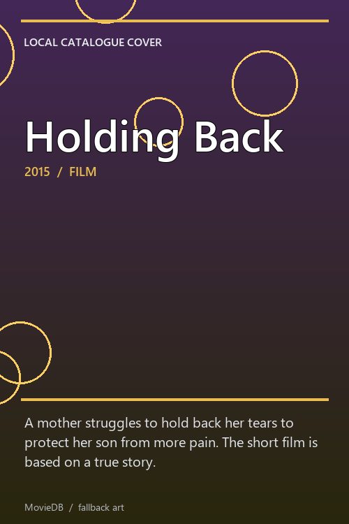 Holding Back poster