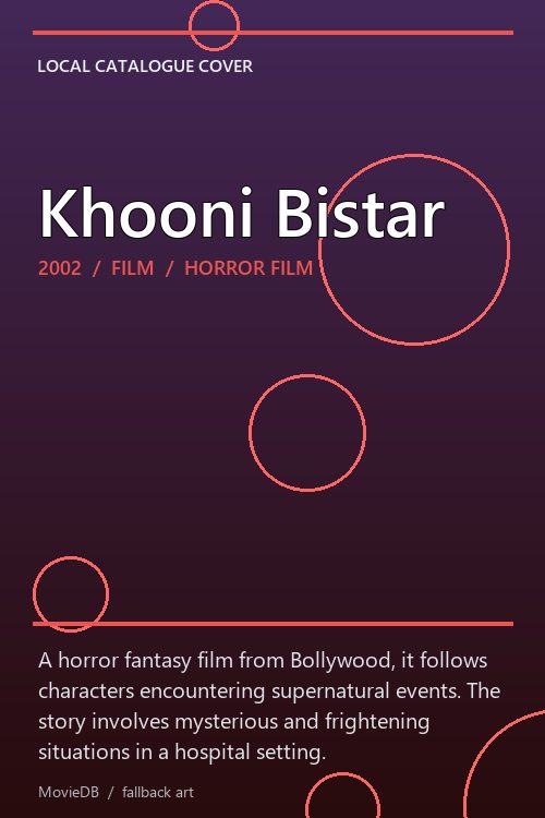 Khooni Bistar poster