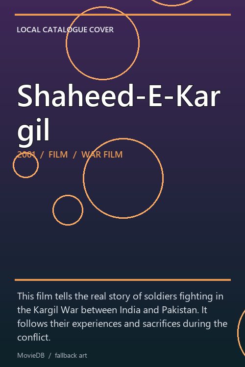 Shaheed-E-Kargil poster