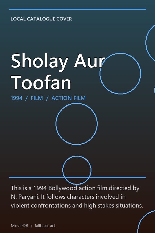 Sholay Aur Toofan poster