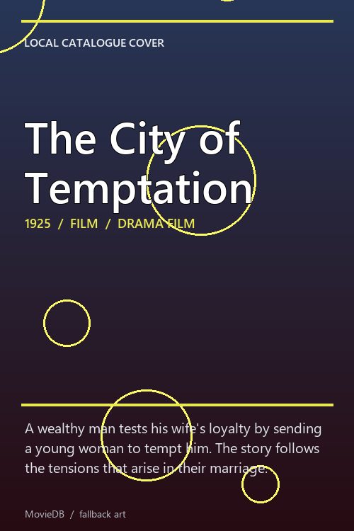 The City of Temptation poster