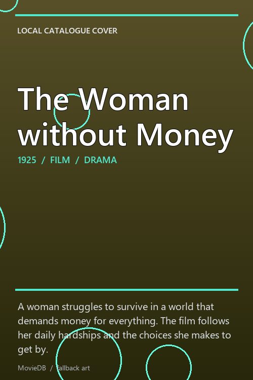 The Woman without Money poster