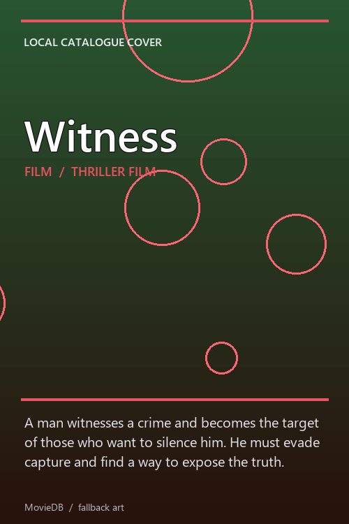 Witness poster