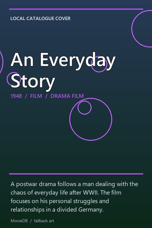 An Everyday Story poster