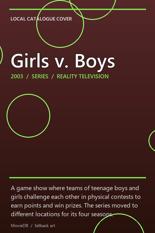 Girls v. Boys poster