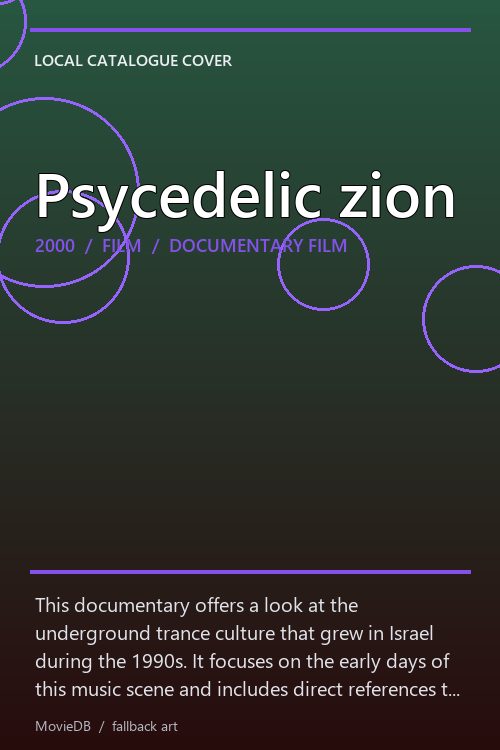 Psycedelic zion poster