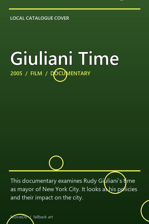 Giuliani Time poster