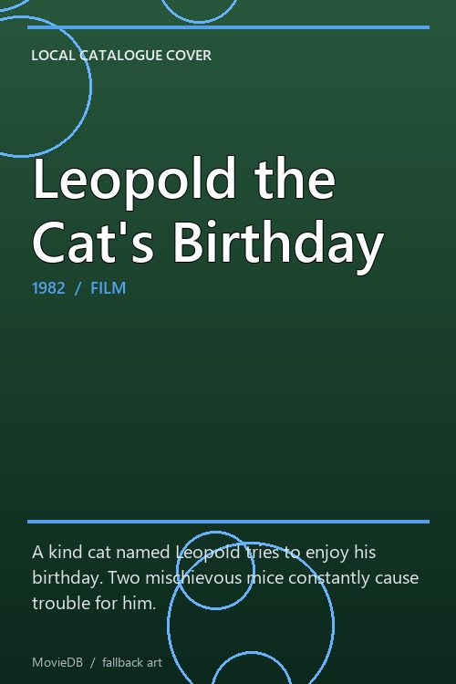 Leopold the Cat's Birthday poster