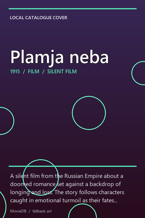 Plamja neba poster