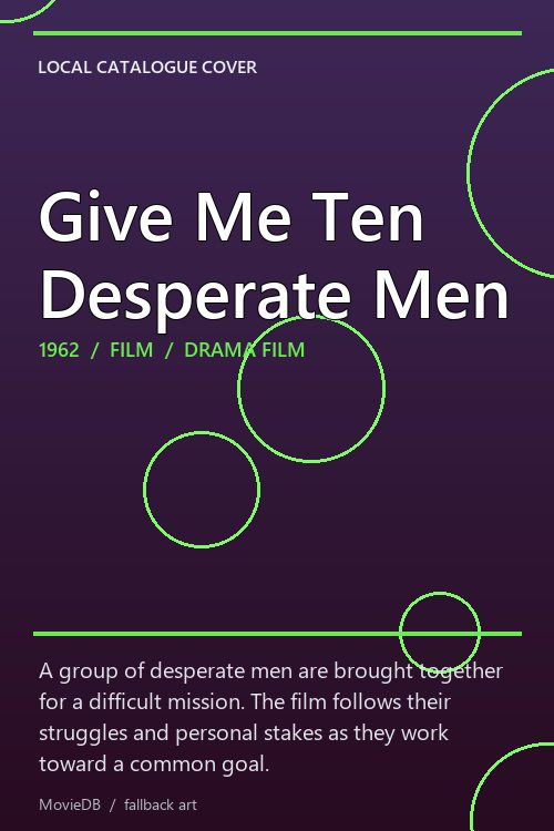 Give Me Ten Desperate Men poster