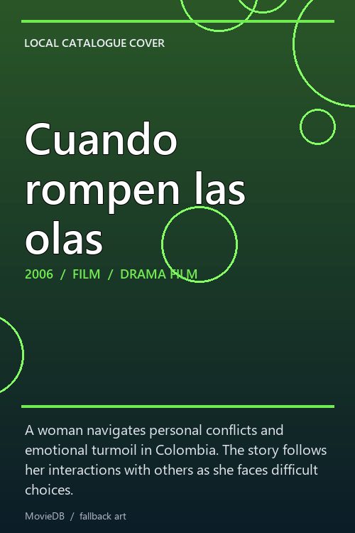 Cuando rompen las olas poster