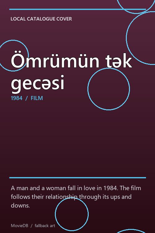 Ömrümün tək gecəsi poster