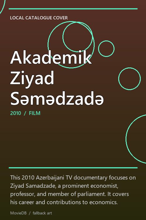 Akademik Ziyad Səmədzadə poster