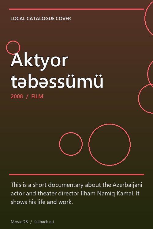 Aktyor təbəssümü poster
