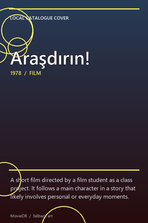 Araşdırın! poster