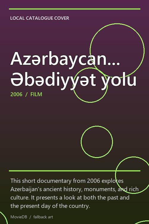 Azərbaycan... Əbədiyyət yolu poster