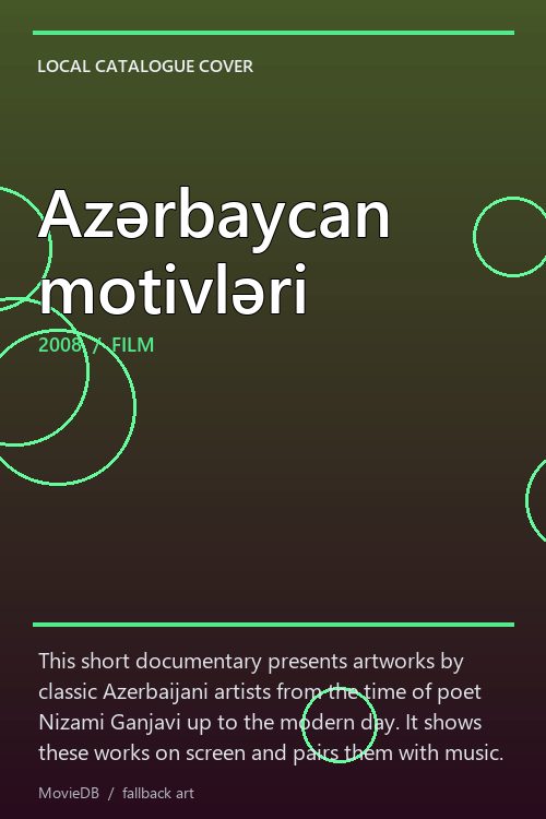 Azərbaycan motivləri poster