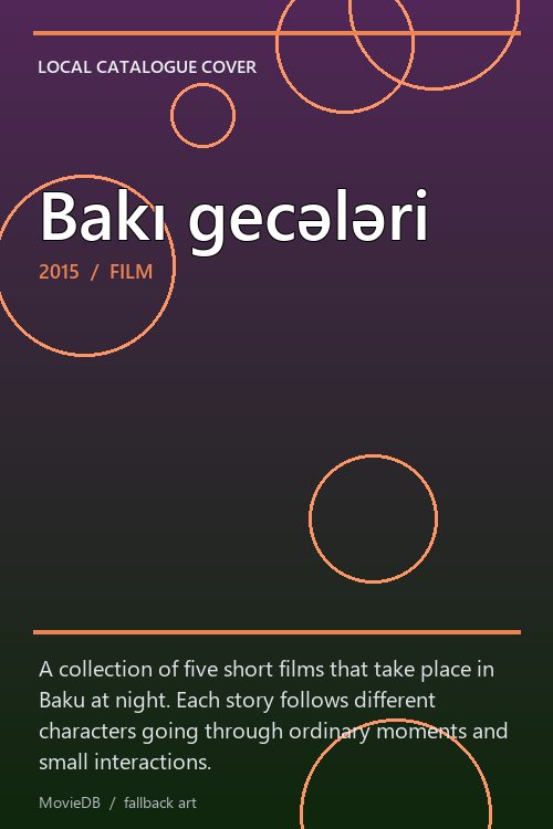 Bakı gecələri poster