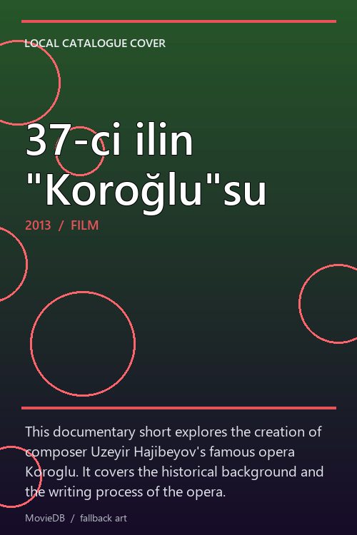 37-ci ilin "Koroğlu"su poster