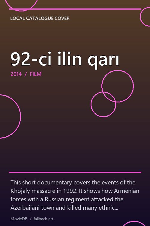 92-ci ilin qarı poster