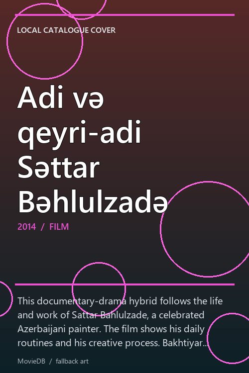 Adi və qeyri-adi Səttar Bəhlulzadə poster