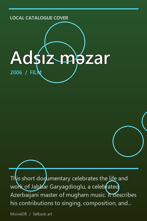 Adsız məzar poster