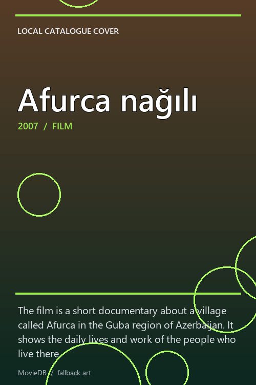 Afurca nağılı poster