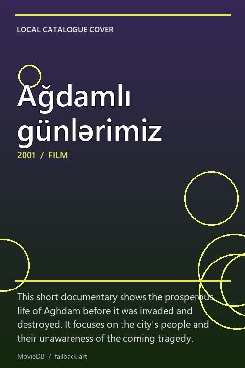 Ağdamlı günlərimiz poster