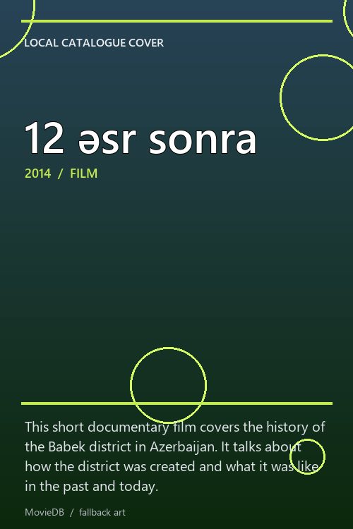 12 əsr sonra poster