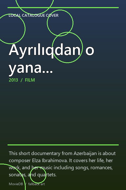 Ayrılıqdan o yana... poster