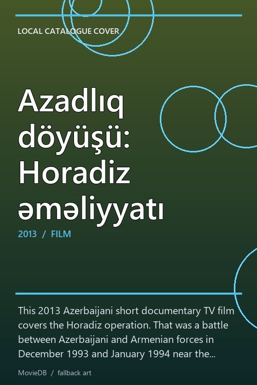 Azadlıq döyüşü: Horadiz əməliyyatı poster